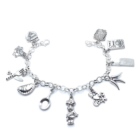 Chef Charm Bracelet Cook Culinary Arts Theme - Picture 4 of 10